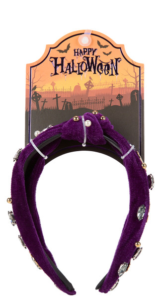 Thumbnail 1: TWIG & ARROW Velvet Halloween Headband  