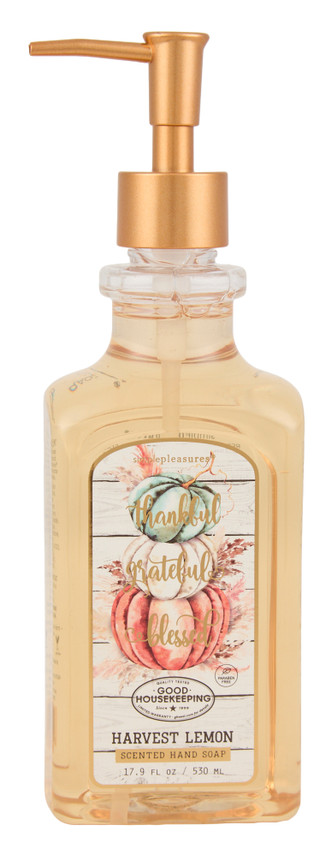 Thumbnail 1: SIMPLE PLEASURES 17 oz Harvest Lemon Scented Hand Soap  