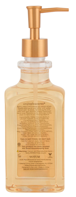 Thumbnail 2: SIMPLE PLEASURES 17 oz Harvest Lemon Scented Hand Soap  
