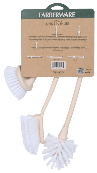 Thumbnail 2: Farberware 3 Pc Multipurpose Sink Brush Set 