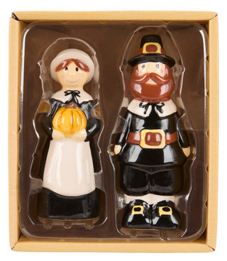 Thumbnail 1: BLUE SKY Harvest Pilgrim Slat & Pepper Shaker  