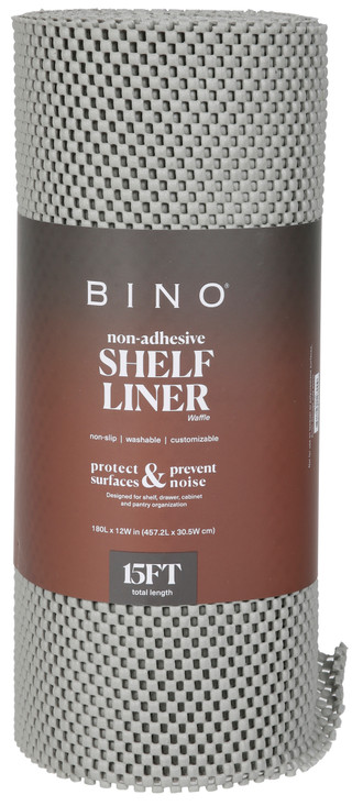 Thumbnail 1: Bino 15 Ft Roll Non-Adhesive Waffle Shelf Liner 
