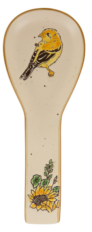 Thumbnail 2: BLUE SKY Goldfinch Sunflower Spoonrest  