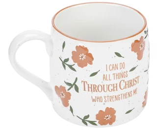 Thumbnail 1: Scripture Collection 22 oz Leap of Faith Bible Verse Coffee Mug 