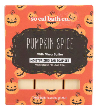 Thumbnail 1: So Cal Bath Co. 3 Pk Pumpkin Spice Moisturizing Bar Soaps  