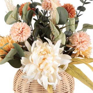 Thumbnail 2: FLORA BUNDA 17 in White Chrysanthemum Decorative Plant 