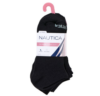 Thumbnail 1: Nautica Women's 10 Pk Low Cut Socks 