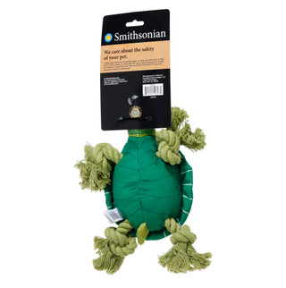 Thumbnail 2: Smithsonian Stuffed Sea Turtle Dog Toy 