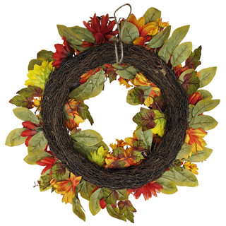 Thumbnail 2: PD HOME 22" Harvest Floral Wreath 