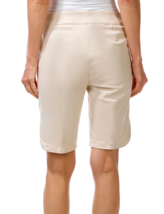 Thumbnail 2: Coral Bay Petite Rhinestone Floral Hem Design Shorts 