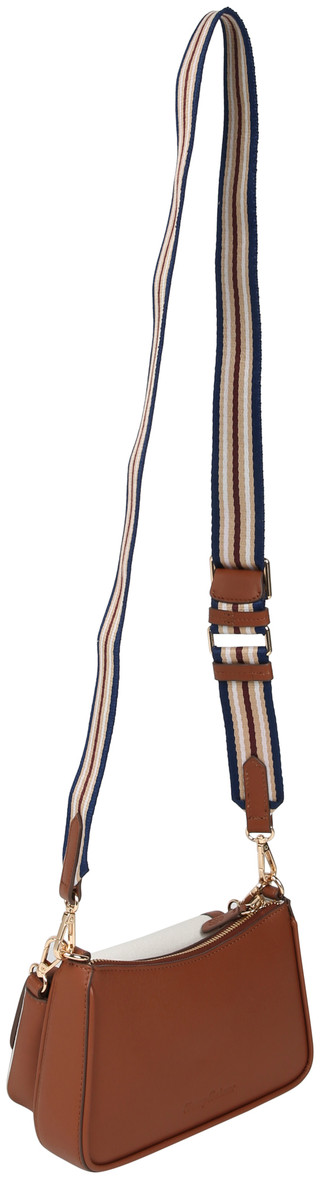 Thumbnail 2: TOMMY BAHAMA Solid Canvas Flap Double Crossbody Bag 
