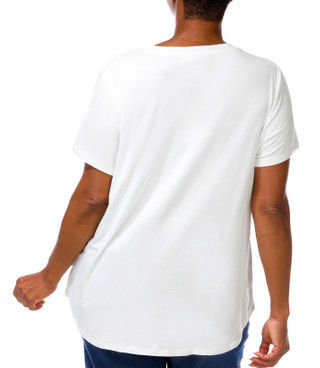 Thumbnail 3: Rio & Rein Plus Short Sleeve Stars & Stripes Icons Tee 