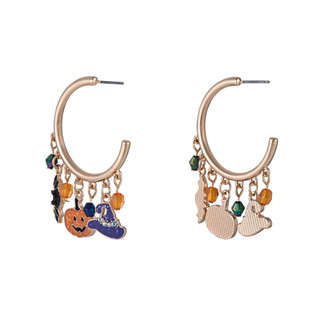 Thumbnail 2: UNCAS Halloween Charm Hoop Earrings 