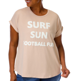 Thumbnail 1: Magical Season Plus Short Sleeve Surf Sun Football Fun Tee 
