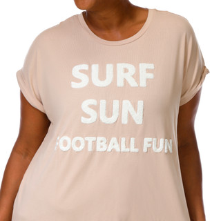 Thumbnail 3: Magical Season Plus Short Sleeve Surf Sun Football Fun Tee 