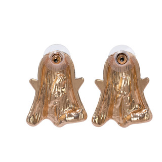 Thumbnail 3: UNCAS Halloween White Ghost Stud Earrings 