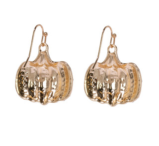 Thumbnail 2: UNCAS Halloween Crystal Pumpkin Drop Earrings 