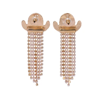 Thumbnail 2: UNCAS Halloween Crystal Ghost Drop Earrings 