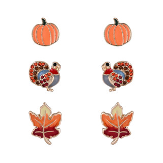 Thumbnail 1: UNCAS 3 Pk Harvest Stud Earrings 