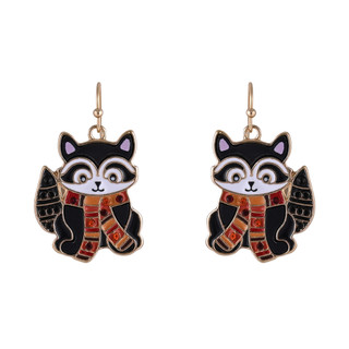 Thumbnail 1: UNCAS Harvest Raccoon Drop Earrings 