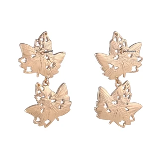 Thumbnail 2: UNCAS Harvest Crystal Leaf Drop Earrings 