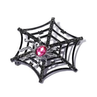 Thumbnail 2: UNCAS Halloween Black Spider Web Pin 