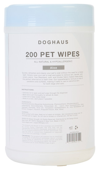 Thumbnail 2: DOG HAUS 200 Ct Aloe Pet Wipes 