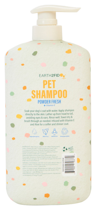 Thumbnail 2: EARTH 2 FIDO 32 oz Powder Fresh Pet Shampoo 