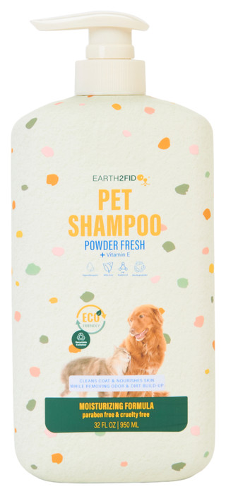Thumbnail 1: EARTH 2 FIDO 32 oz Powder Fresh Pet Shampoo 