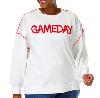 Thumbnail 1: Magical Season Plus Long Sleeve Gameday Stitch Tee 