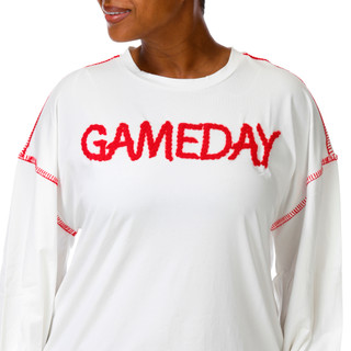 Thumbnail 4: Magical Season Plus Long Sleeve Gameday Stitch Tee 