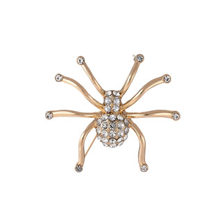 Thumbnail 1: UNCAS Halloween Crystal Spider Pin 