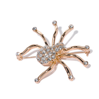 Thumbnail 2: UNCAS Halloween Crystal Spider Pin 