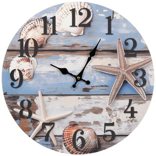 Thumbnail 1: JD YEATTS 16 in Seashell Clock 