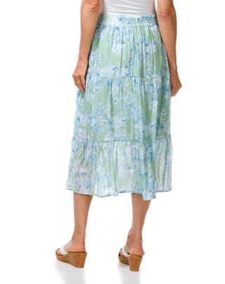 Thumbnail 3: AGB Petite Maxi Tiered Skirt 