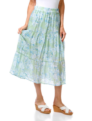 Thumbnail 1: AGB Petite Maxi Tiered Skirt 