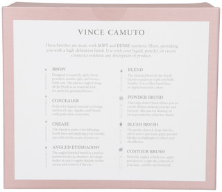 Thumbnail 2: Vince Camuto 8 Pc Makeup Brush & Cosmetic Bag Set 