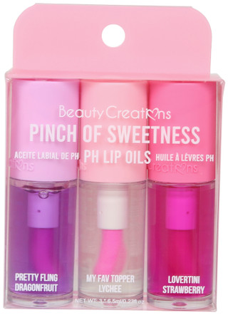 Thumbnail 1: BEAUTY CREATIONS 3 Pk Pinch of Sweetness PH Lip Oils Set 
