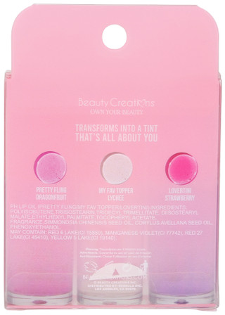 Thumbnail 2: BEAUTY CREATIONS 3 Pk Pinch of Sweetness PH Lip Oils Set 