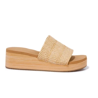 Thumbnail 2: Skechers Women's Luxe Foam Woven Slide Sandals 
