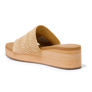 Thumbnail 3: Skechers Women's Luxe Foam Woven Slide Sandals 