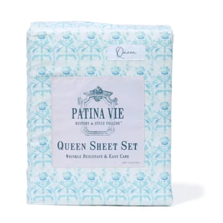Thumbnail 1: PATINA VIE Queen 4 Pc Sheet Set  
