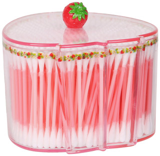 Thumbnail 2: Strawberry Shortcake 500 Pc Strawberry Cotton Picks with Jar  