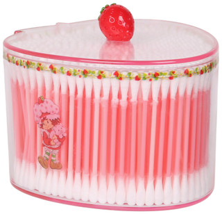 Thumbnail 1: Strawberry Shortcake 500 Pc Strawberry Cotton Picks with Jar  