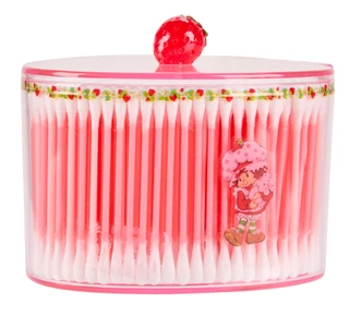 Thumbnail 1: Strawberry Shortcake 500 Pc Strawberry Cotton Picks with Jar  