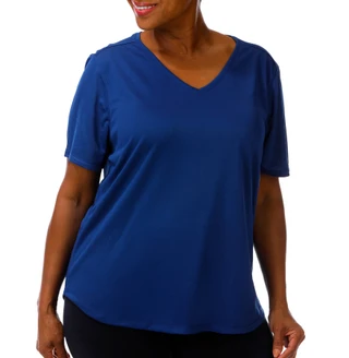 Thumbnail 1: REEL LEGENDS Plus Freeline V-Neck UPF 50 Shirt 