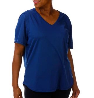 Thumbnail 5: REEL LEGENDS Plus Freeline V-Neck UPF 50 Shirt 