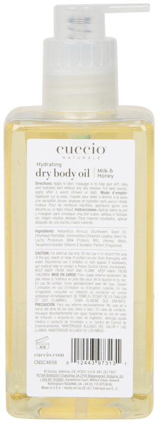 Thumbnail 2: Cuccio 15 oz Hydrating Milk & Honey Dry Body Oil 