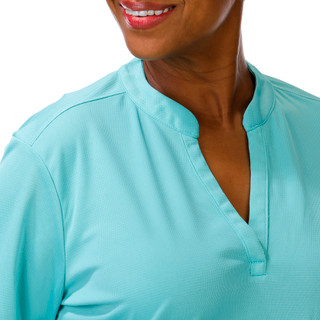 Thumbnail 3: REEL LEGENDS Plus Freeline Split-Neck Elbow Sleeve Top 