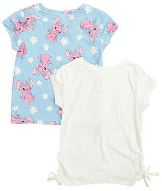 Thumbnail 2: Disney Little Girls 2 Pl Stitch & Angel Tees 